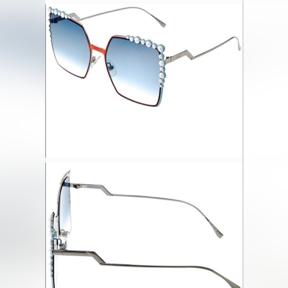 Fendi Cat Eye Oversized Square Sunglasses - Picture 10 of 12